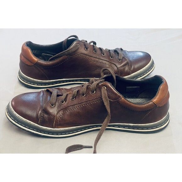 Spring Step Men Shoes Tommie Chocolate Brown Leather Men Sz 44 US 10.5 - Picture 4 of 16